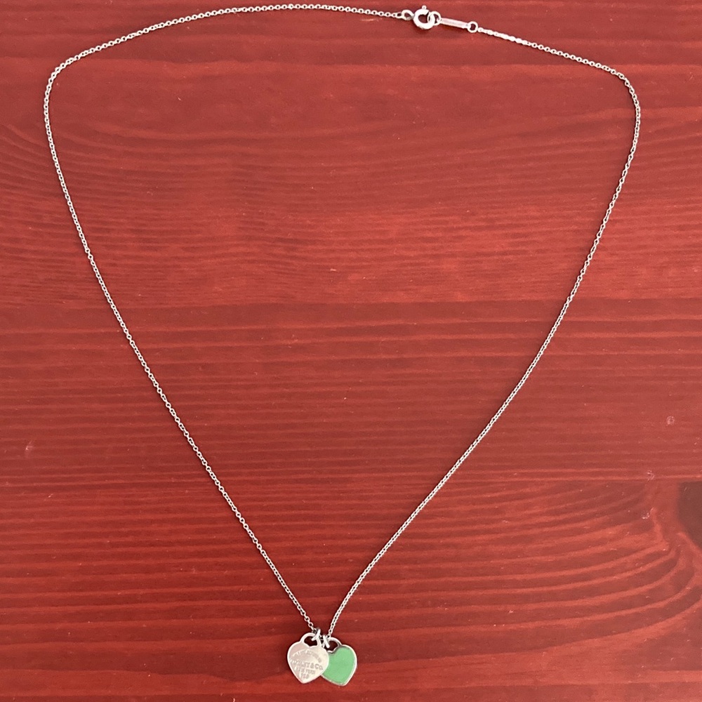 Tiffany & Co ‘ Return to Tiffany’ double heart pendant